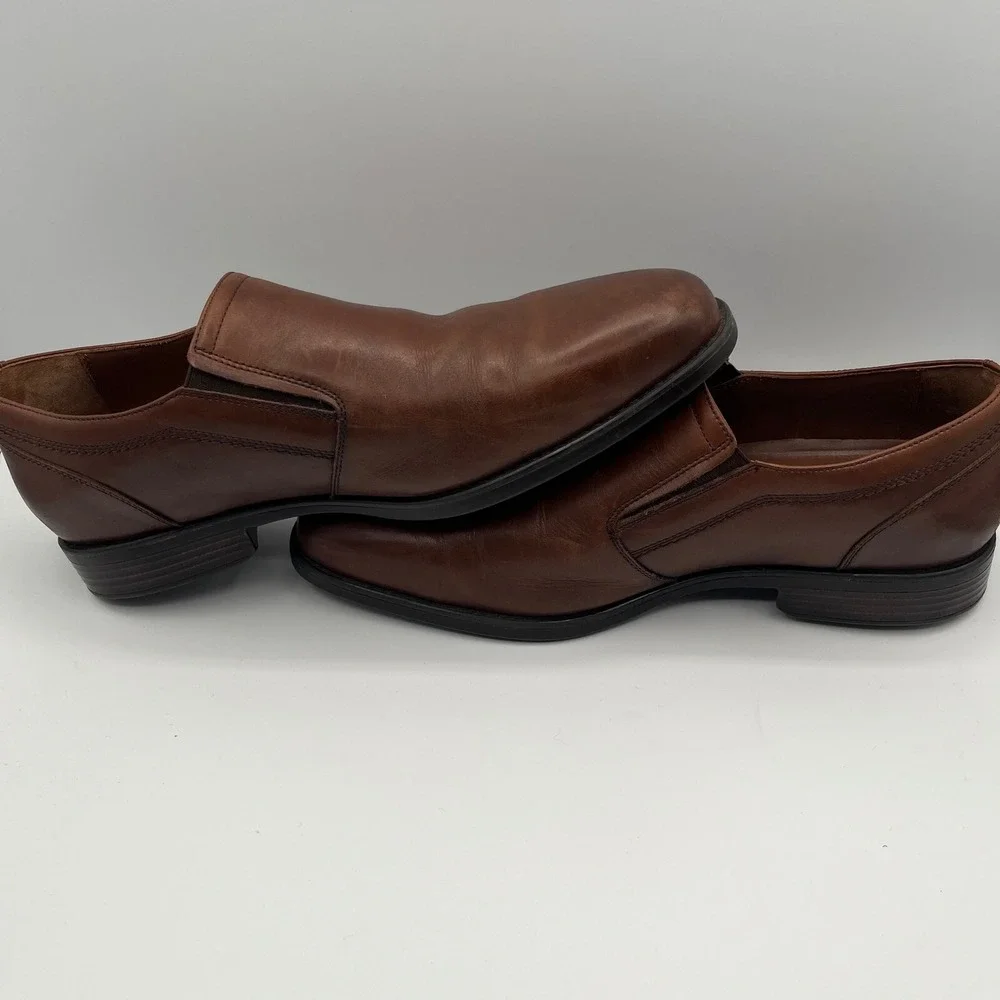 Johnston & Murphy XC4 Stanton Waterproof Leather Slip On Loafers Dress Shoes 12M